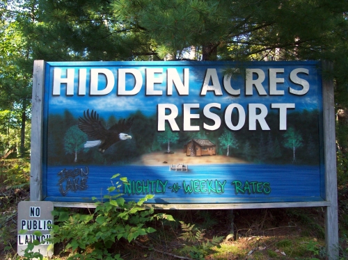 Hidden Acres Resort in Iron River, Wisconsin